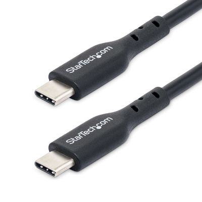 StarTech.com 3ft (1m) USB-C Charging Cable Charge &amp; Sync 60W (3A) PD USB 2.0 Laptop Charger Cable - Black USB C Charging Cord - Thumbnail 2