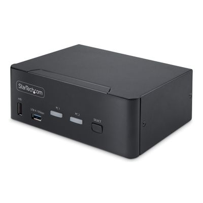StarTech.com 2-Port Dual-Monitor DisplayPort KVM Switch 8K 60Hz / 4K 144Hz DP 1.4 2x USB 10Gbps Ports 4x USB HID Ports Hotkey Switching TAA Compliant - Thumbnail 2