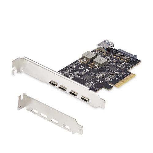 StarTech.com 5-Port USB PCIe Card USB 3.2 10Gbps PCI Express Card with 4x USB-C Ports 1x USB-A Internal Port USB PCIe Controller Card Windows/macOS/Linux - Image 1