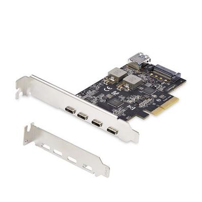StarTech.com 5-Port USB PCIe Card USB 3.2 10Gbps PCI Express Card with 4x USB-C Ports 1x USB-A Internal Port USB PCIe Controller Card Windows/macOS/Linux