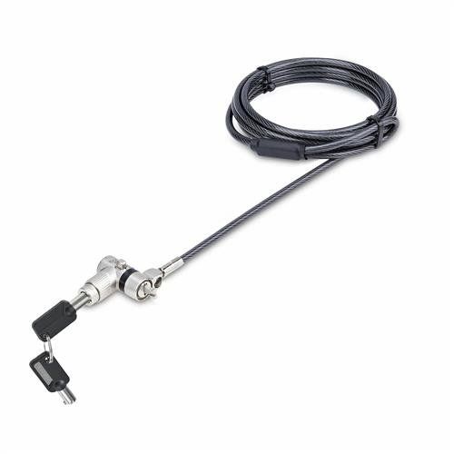 StarTech.com 25-Pack Universal Laptop Lock 6.6ft (2m) Master Keyed Locking Cable Compatible w/Noble Wedge/Nano/K-Slot Anti-Theft Cut-Resistant Cable TAA - Image 1