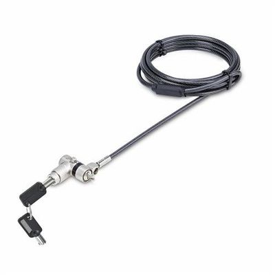 StarTech.com 25-Pack Universal Laptop Lock 6.6ft (2m) Master Keyed Locking Cable Compatible w/Noble Wedge/Nano/K-Slot Anti-Theft Cut-Resistant Cable TAA
