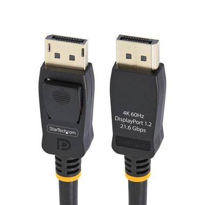 StarTech.com 2m (6.6ft) VESA Certified DisplayPort Cable - 10 Pack - DisplayPort 1.2 Cord with Latches 4K 60Hz UHD DP to DP Cable for Monitor Latching DP Connectors