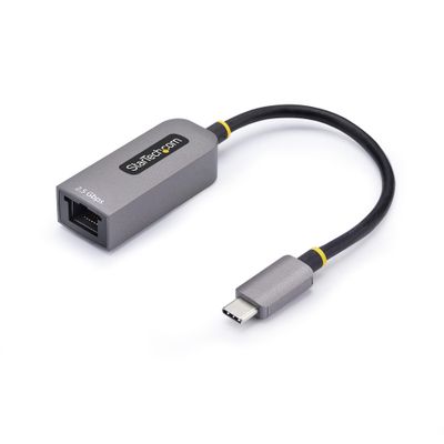 StarTech.com 2.5GbE USB-C to Ethernet Adapter NBASE-T NIC USB 3.0 Type-C 2.5/1G Multi Speed Network Thunderbolt Compatible Windows &amp; Mac - Thumbnail 2