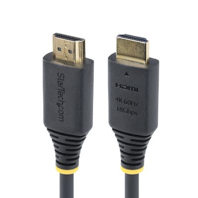 StarTech.com 4m (13ft) Premium Certified High Speed HDMI Cable 4K 60Hz/1440p 144Hz HDR10/HDCP 2.2/ARC 18Gbps UHD HDMI 2.0 Cord for TV/Monitor/Display TPE Jacket - Thumbnail 2