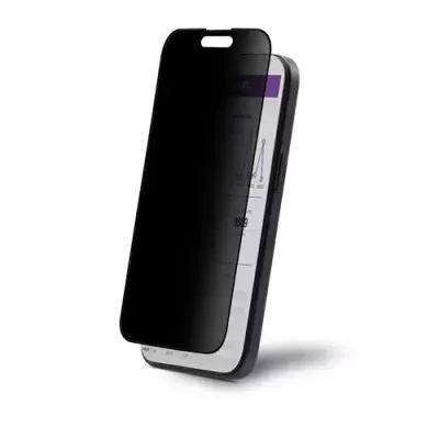 StarTech.com 4-Way Privacy Screen For iPhone 15 Plus Portrait/Landscape Orientation Touch-Enabled +/- 30 View Tempered Glass Protector 4Way Filter TAA