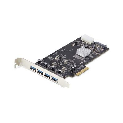 StarTech.com 4-Port USB PCIe Card USB 3.2 5Gbps PCI Express Expansion Card with 4x Independent USB Controllers 4x USB-A Ports Windows/Linux