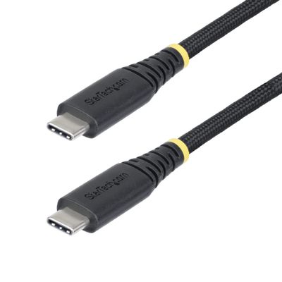 StarTech.com 10ft (3m) USB-C Charging Cable Durable and Ultra-Flexible 240W (5A) PD EPR USB 2.0 Laptop Charger Cable USB-IF Certified Rugged USB-C Charging Cord USB C USB C USB 2.0 0.48 Gbit/s Black - Thumbnail 2