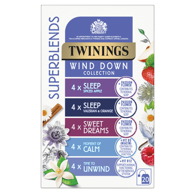 Twinings Superblends Wind Down Tea Collection 20 Tea Bags