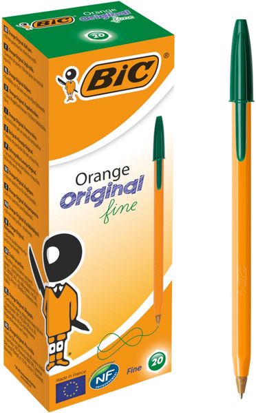 BIC Orange Fine Green Stick ballpoint pen 20 pc(s)
