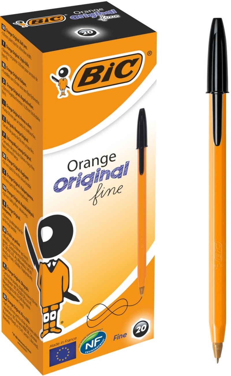 BIC Orange Fine Black Stick ballpoint pen 20 pc(s) - Image 1