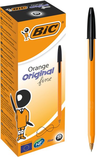 BIC Orange Fine Black Stick ballpoint pen 20 pc(s)