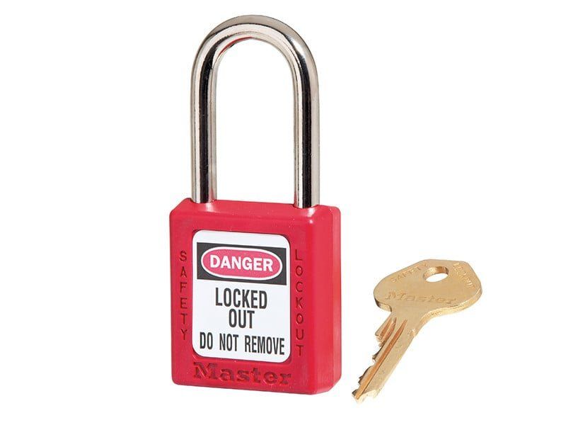 Master Lock 410RED Lockout Padlock – 38Mm Body & 6Mm Hardened Steel Shackle - Image 1