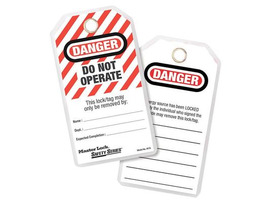 Master Lock 497A No. 497A Heavy-Duty Safety Tags (12) - Danger Do Not Operate