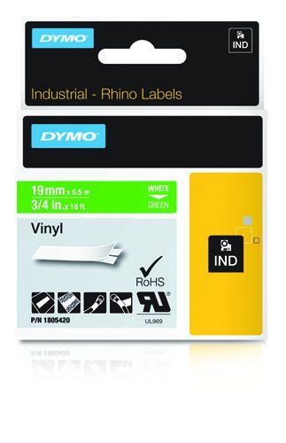 DYMO IND Vinyl Labels - Image 1