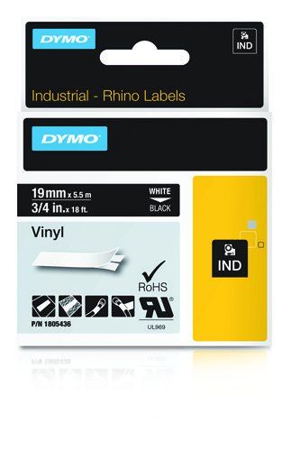 DYMO IND Vinyl Labels - Image 1