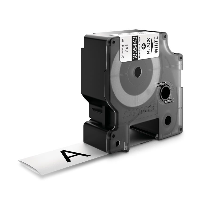 DYMO IND Heat-Shrink Tube Labels - 24mm x 1,5m - Image 1