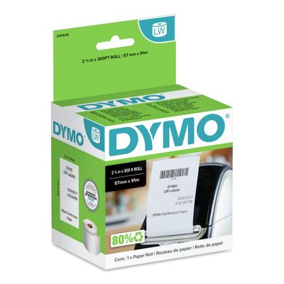 DYMO LabelWriter Continuous Paper Rolls FSC - 57 x 91m