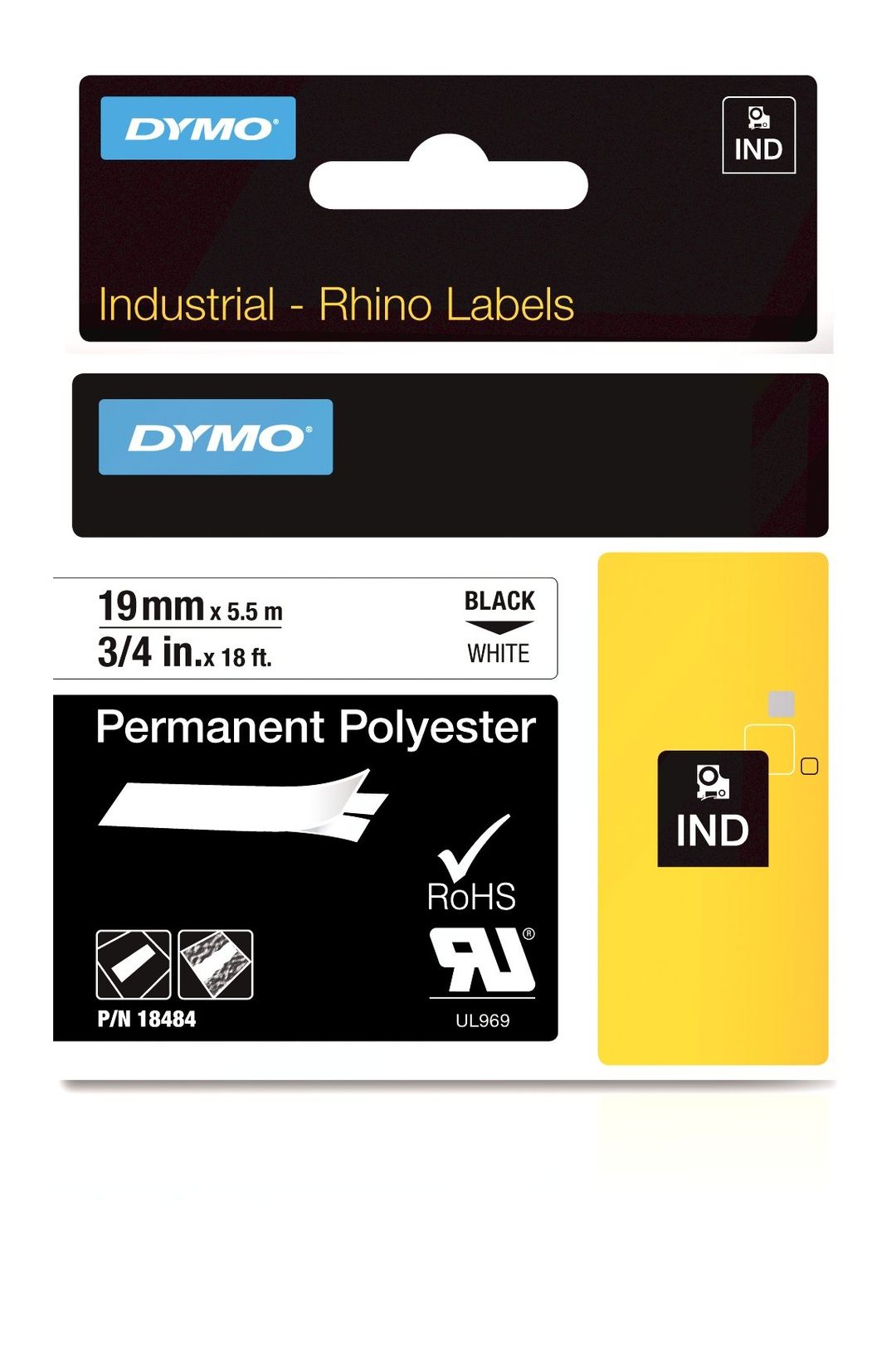 DYMO IND Permanent Polyester - Image 1