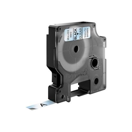 DYMO Authentic D1 Labels | Black Print on Clear Tape | 9 mm x 7 m | Self-Adhesive Labels for LabelManager Label Makers | Made in Europe - Image 1