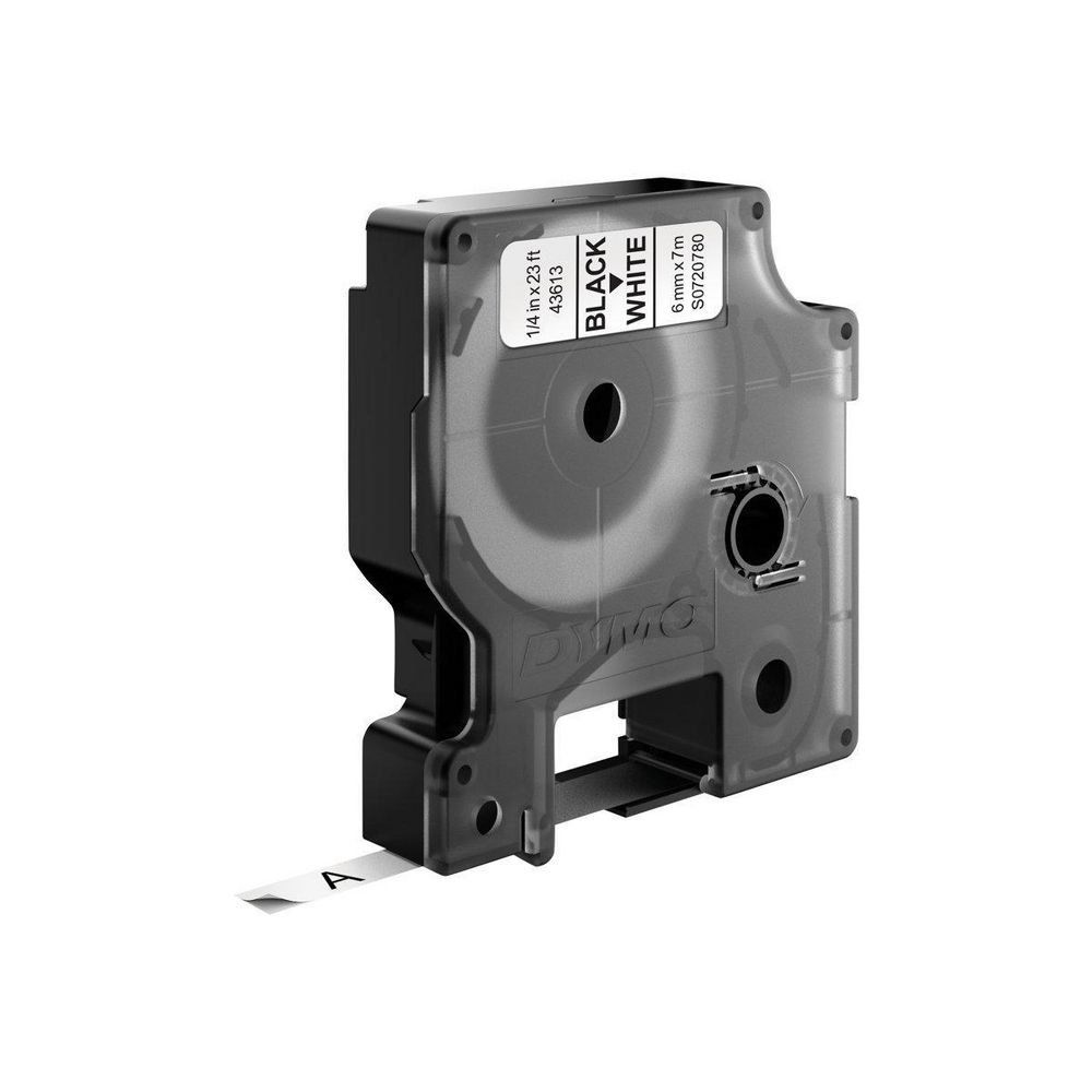 DYMO D1 Standard - Black on White - 6mm - Image 1
