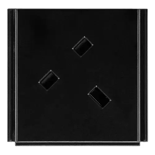 AMX HPX-P250-PC-UK outlet box Type G (UK) Black - Image 1