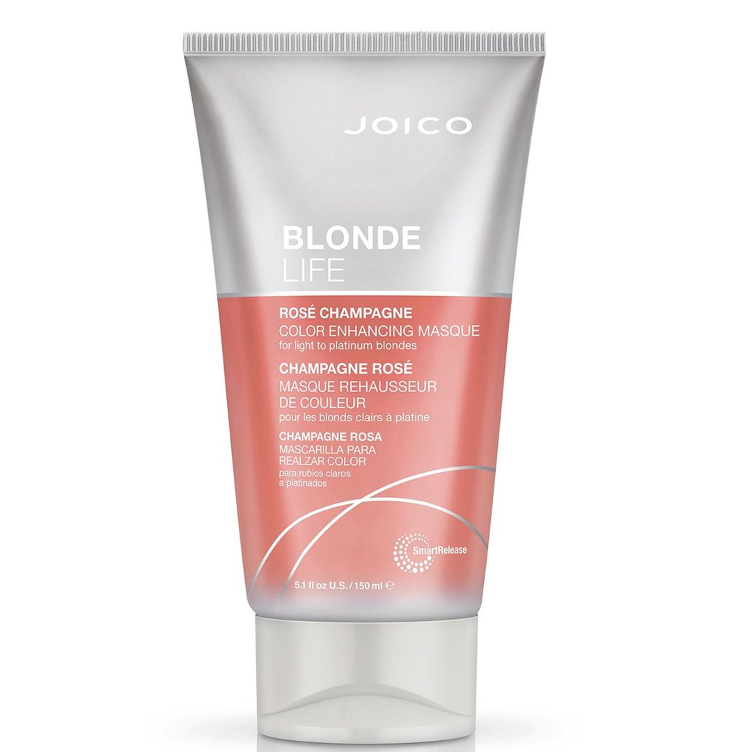 Joico Blonde Life Color Enhancing Rose Champagne Masque 150ml - Image 1