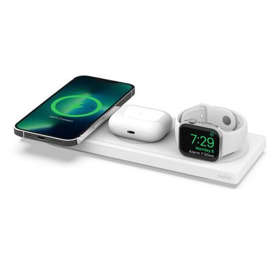 Belkin WIZ016myWH Headphones Smartphone Smartwatch White Wireless charging Fast charging Indoor