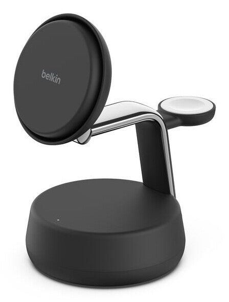 Belkin WIZ040MYCH mobile device charger Headphones, Smartphone Black, Chrome USB Wireless charging Fast charging Indoor - Image 1
