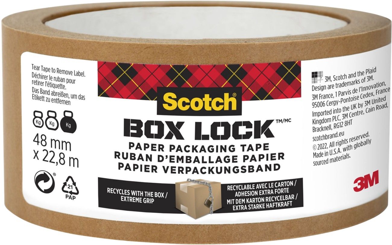 Scotch 7850-23-EF-8GC duct tape Suitable for indoor use Suitable for outdoor use 22.8 m Recycled fibre Brown - Image 1