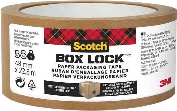 Scotch 7850-23-EF-8GC duct tape Suitable for indoor use Suitable for outdoor use 22.8 m Recycled fibre Brown