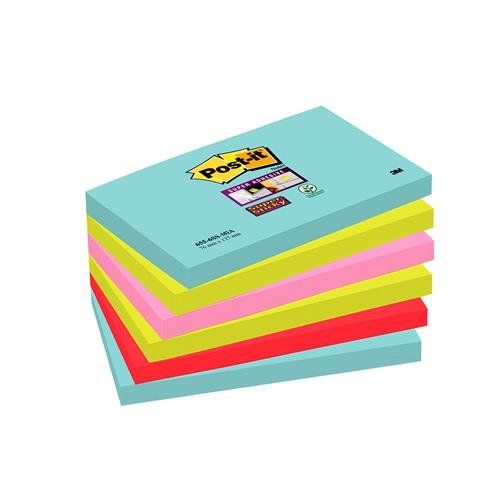 3M 7100242784 note paper Rectangle Blue Green Pink 90 sheets Self-adhesive - Image 1