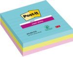Post-It Super Sticky Notes 4 in. x 4 in. Miami collection 3 Pads/Pack 70 Sheets/Pad Lined
