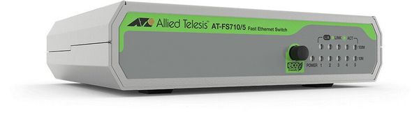 Allied Telesis FS710/5 Unmanaged Fast Ethernet (10/100) Green Grey