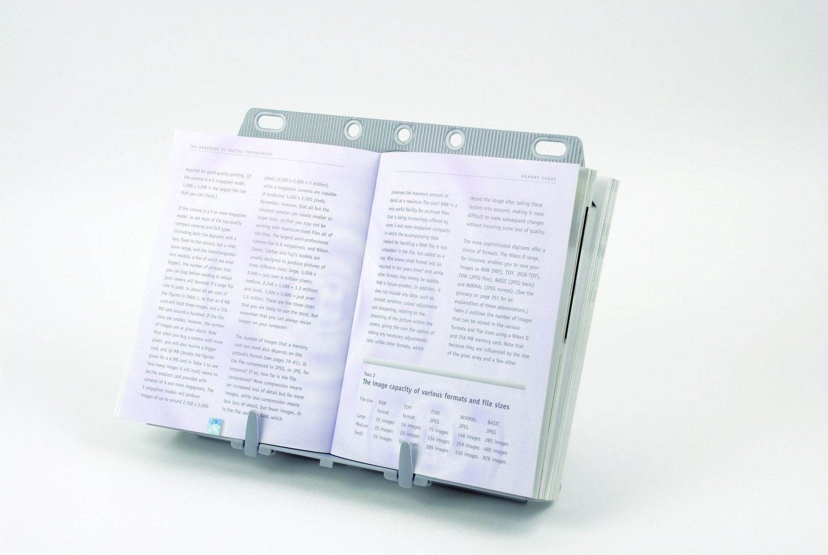 Fellowes Booklift document holder Plastic Silver - Image 1