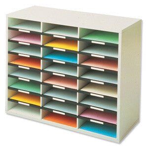 Fellowes 25061 literature rack 36 shelves Grey, White - Image 1