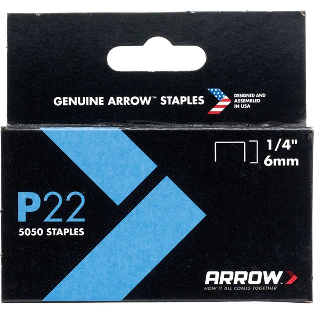 Arrow A224 P22 Staples 6Mm (1/4In) (Box 5050) - Image 1