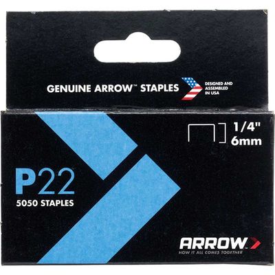 Arrow A224 P22 Staples 6Mm (1/4In) (Box 5050)