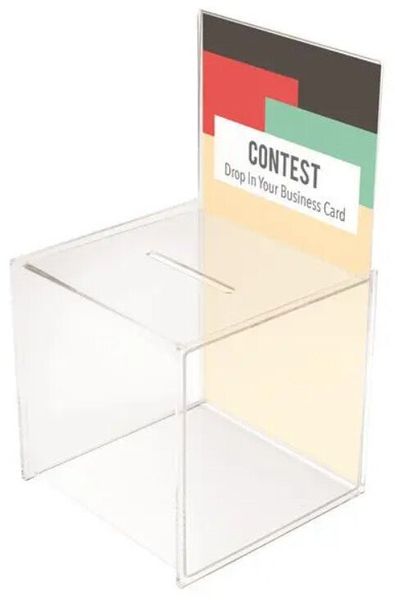 Deflecto 66001 cash/ticket box Polystyrene Transparent