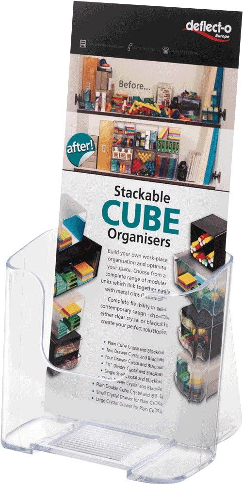 Deflecto 77501 literature rack Transparent - Image 1