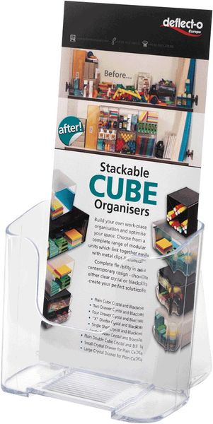 Deflecto 77501 literature rack Transparent