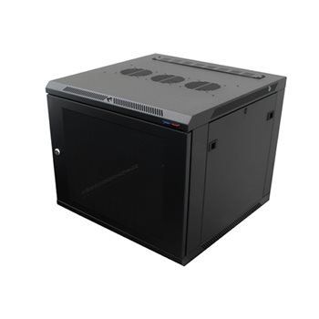 WM Rack 600mm x 12U Vented Door M6 Black R6612V-M6