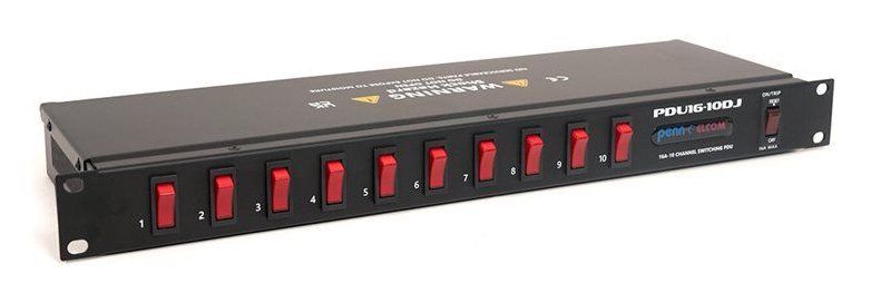Penn Elcom 1U Type G 13A 10-Channel Power Distribution Unit (UK) - Image 1