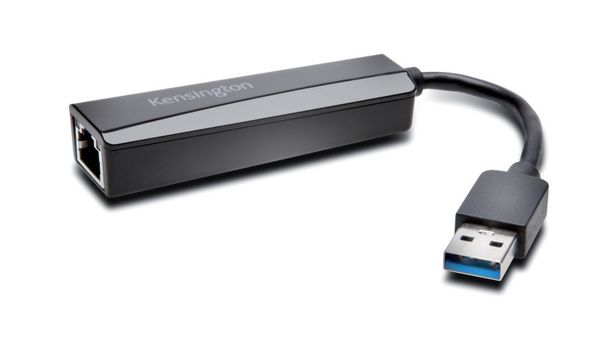 Kensington UA0000E USB-A Ethernet Adapter — Black