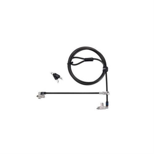 Kensington Slim N17 2.0 Keyed Dual Head Laptop Lock for Wedge-Shaped Slots - Image 1