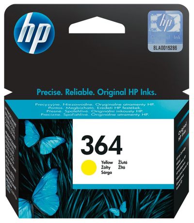 HP 364 Yellow Original Ink Cartridge
