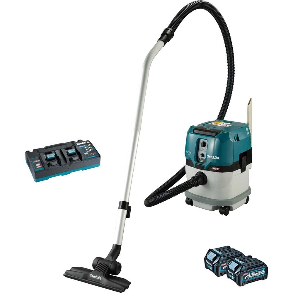 Makita VC004GL 40v Max XGT L Class Cordless Brushless Vacuum Cleaner 2 x 2.5ah Li-ion Battery Charger No Case - Image 1