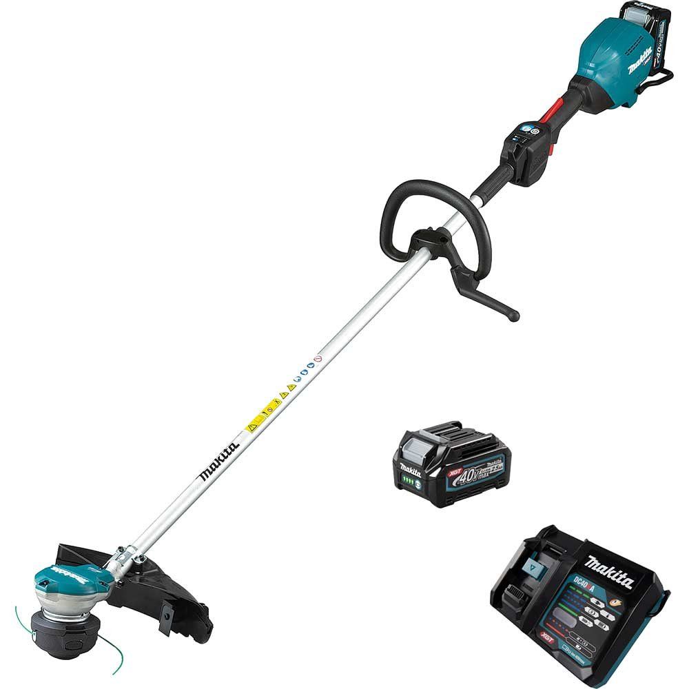 Makita UR003G 40v Max XGT Cordless Brushless Grass Trimmer 350mm 2 x 2.5ah Li-ion Battery Charger - Image 1