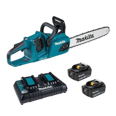Makita DUC355PT2 18Vx2 35cm Chainsaw BL LXT with 2 x 5Ah Batteries