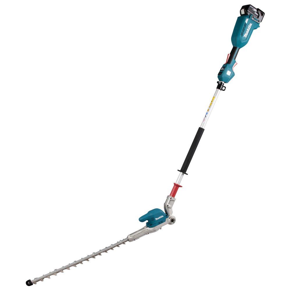 Makita DUN500WRTE LXT 18V Brushless Pole Hedge Trimmer Adjustable Head with 2 x 5Ah Batteries & Charger - Image 1